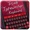 Pink typewriter keyboard