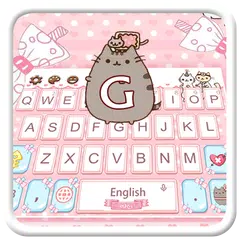 download Bella cute pink cat tastiera tema APK