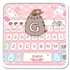 Lovely Cute Pink Cat Keyboard biểu tượng