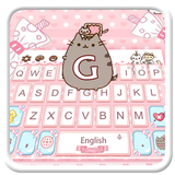 Icona Bella cute pink cat tastiera tema