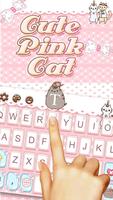 Lovely Cute Pink Cat Keyboard اسکرین شاٹ 3