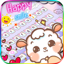 Cute Pretty Sheep Keyboard Theme APK