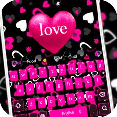 Mädchen lieben rosa Tastatur