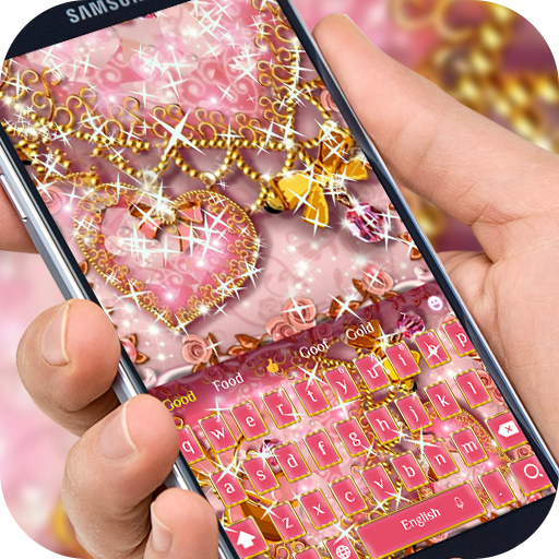 Pink Diamond Gold heart Theme