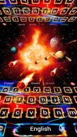 Fire Sports Car Space Future Keyboard Theme Plakat