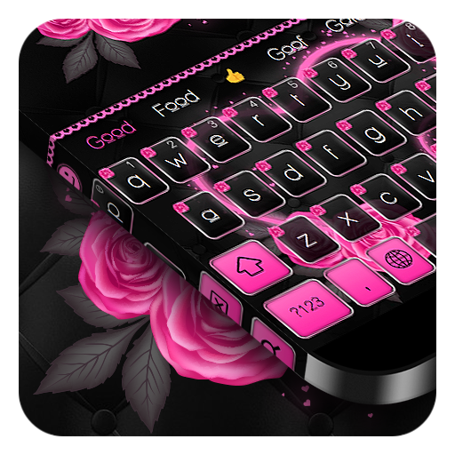 Pink Flower Love Keyboard