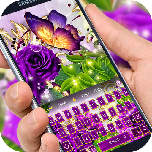 Purple Rose Golden Thema