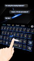 Blue Tech Keyboard poster