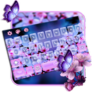 purple Sakura blossom Keyboard APK