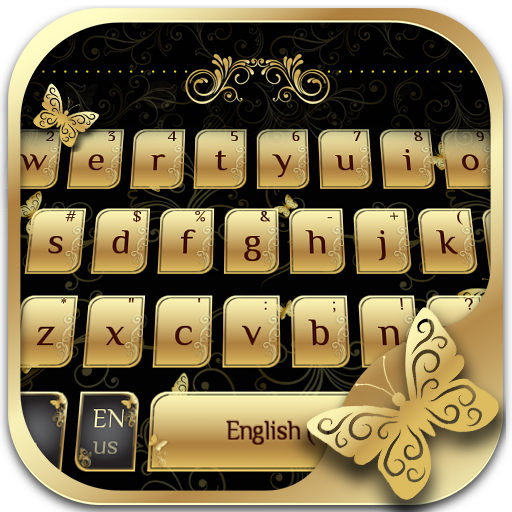 Golden Butterfly Keyboard