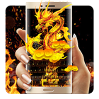 Teclado de Ouro Dragon Flame ícone