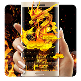 Teclado de Ouro Dragon Flame ícone
