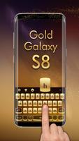 Złoty motyw dla Galaxy S8 Plus plakat