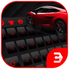 Red black sexy keyboard