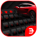 Clavier d'affaires du système normal rouge et noir APK