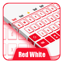 Rouge Blanc Clavier APK