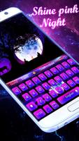 Shine pink night keyboard capture d'écran 1