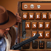 Thème du clavier de cow-boy américain