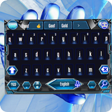 High-tech Network Keyboard Theme With Vortex icône