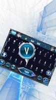 High-tech Network Keyboard Theme With Vortex اسکرین شاٹ 1