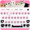 Pink Kitty Theme Cute Keyboard