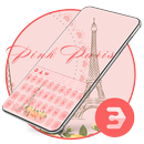 Pink Paris romance france beautiful keyboard APK