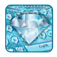 Blue Nile diamond emoji Keyboard Theme