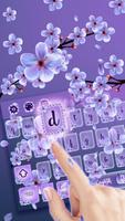 Purplish Cherry Blossom Keypad poster