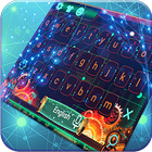 Starry Circuit Board Current Tech Keyboard Theme icône