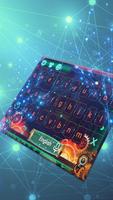 Starry Circuit Board Current Tech Keyboard Theme capture d'écran 1