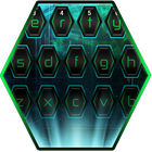 Green Space Keyboard Blue Tech Theme ícone