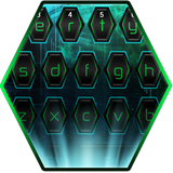 Green Space Keyboard Blue Tech Theme ícone