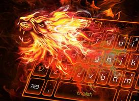 Halo Fire Lion Keyboard Theme poster