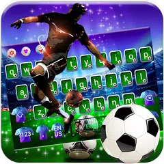 Football Superstar Glitter Keyboard Theme APK download