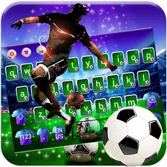 Descargar APK de Football Superstar Glitter Keyboard Theme