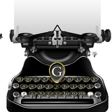 Classical Black Traditional Typewriter Theme ícone