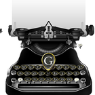 Classical Black Traditional Typewriter Theme icône