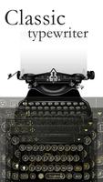 Classical Black Traditional Typewriter Theme पोस्टर