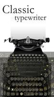 Classical Black Traditional Typewriter Theme Affiche