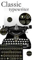 Classical Black Traditional Typewriter Theme capture d'écran 2