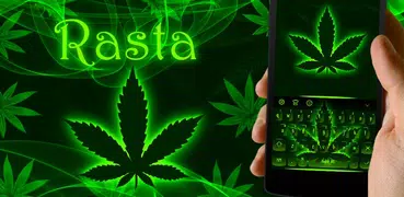 Weed Rasta Keyboard Theme