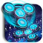 Fidget Spinner Neon Space 3D Keyboard アイコン