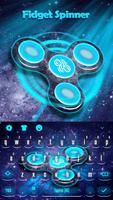 Fidget Spinner Neon Space 3D Keyboard 截图 3