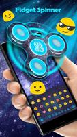 Fidget Spinner Neon Space 3D Keyboard 截图 1