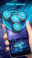 Fidget Spinner Neon Space 3D Keyboard اسکرین شاٹ 2