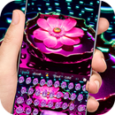 Lotus cae teclado color del tema APK