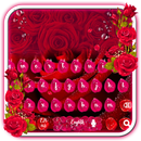 Beautiful Red Rose petals Keyboard-APK