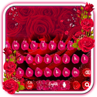 Beautiful Red Rose petals Keyboard icon