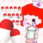 Cute Nurse Pills Against The Virus Keyboard Theme icon