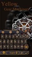 Mechanical Equipment Gear Metal Keyboard Theme 海報